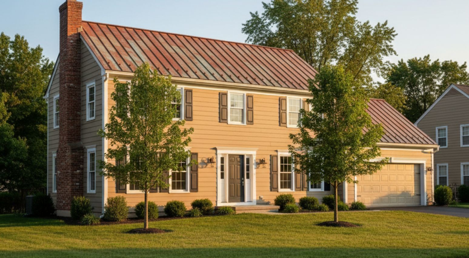 Beige or Cream Siding