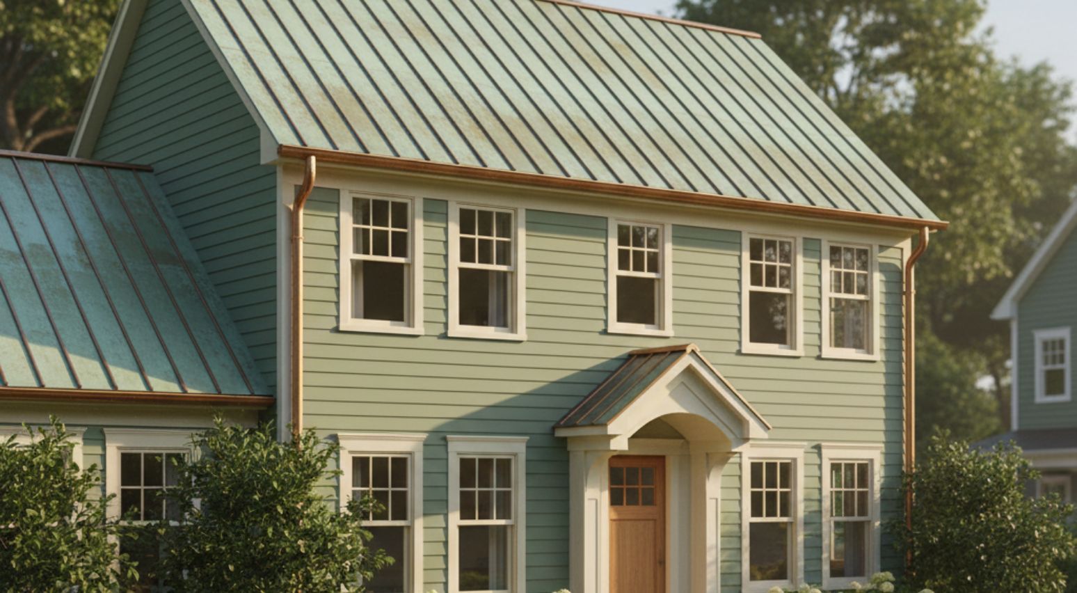 Soft Green Siding
